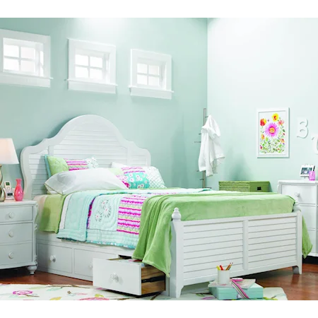 Twin-Size Panel Bed with Underbed Storage